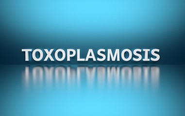 Simple illustration presenting toxoplasmosis disease