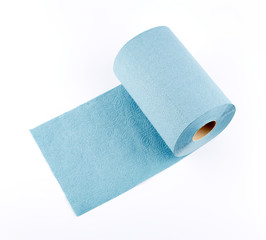 Paper towel roll isolated on white background. Roll of toilet paper.