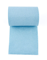 Paper towel roll isolated on white background. Roll of toilet paper.