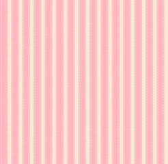 Striped pink seamless fabric texture vector