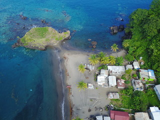 Barrouallie aerial view, Saint Vincent And Grenadines, Caribbean