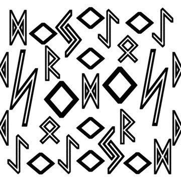 Runic pattern I magic alphabet