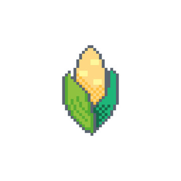 Pixel Art Vegetables Icon 32x32 Pixels Stock Illustration