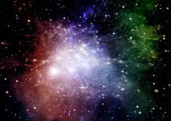 Obraz premium galaxy in a free space
