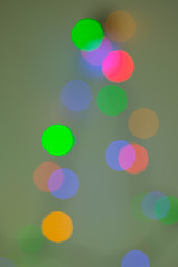  Bunte farbige Lichter Kreise als Bokeh Hintergrund