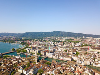 Naklejka premium Zurich in summer