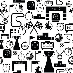 finish seamless pattern background icon.