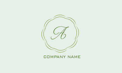 Magnificent brand with calligraphy letter. Branding styles of classic style. Vector illustration.