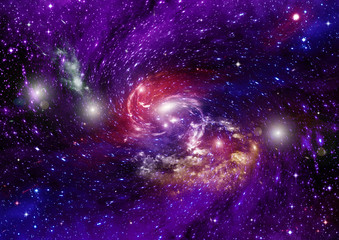 galaxy in a free space