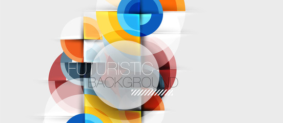 Obraz premium Geometric design abstract background - circles