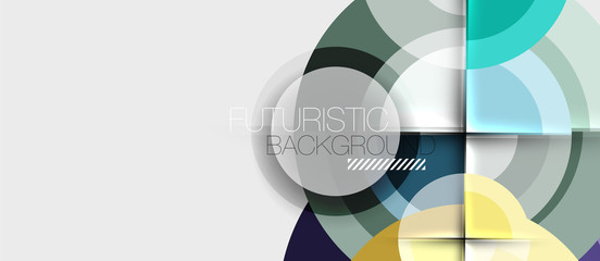 Obraz premium Geometric design abstract background - circles