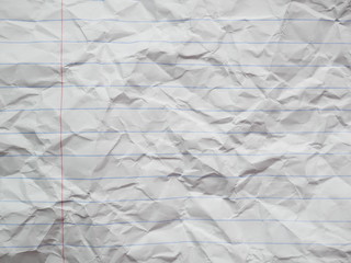 crumpled white letter paper texture background