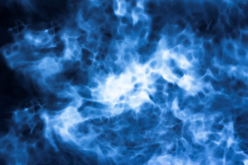 Full color Abstract fog or smoke move on black color background