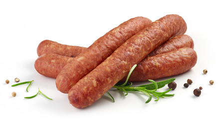 smoked sausages with herbs and spices