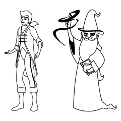 prince charming and wizard of tales characters