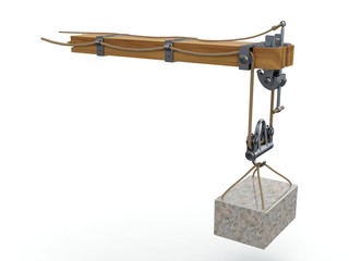 Crane arm, Leonardo da Vinci, Codex Atlanticus 0944r.