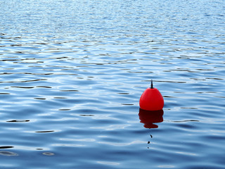 Restrictive buoy on the water