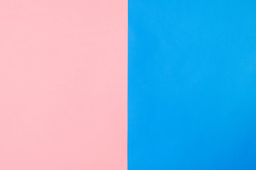 Background of vertically arranged sheets of pink and blue paper. Flat style.