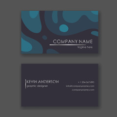 Layout of business cards. Double sided.