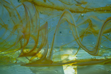 Emulsion mit Ölfarbe