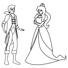 prince charming and princess of tales characters
