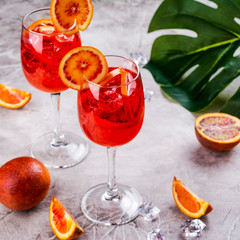 Italian Aperol Spritz cocktail