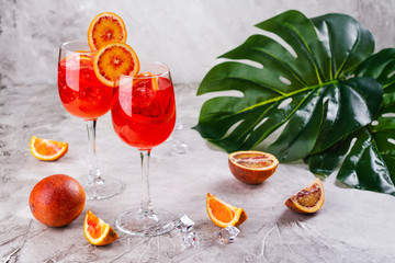 Italian Aperol Spritz cocktail