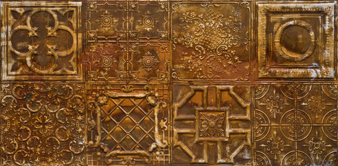 golden metallic decor 