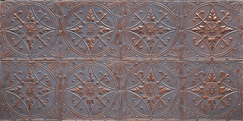 copper metallic decor designs wall