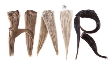 Hair extension swatches