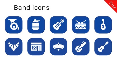 band icon set