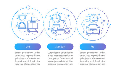 Tariff plans vector infographic template