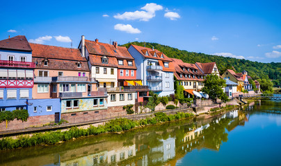 Landscape  of Wertheim am Main, Germany.