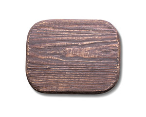 Wooden board isolated