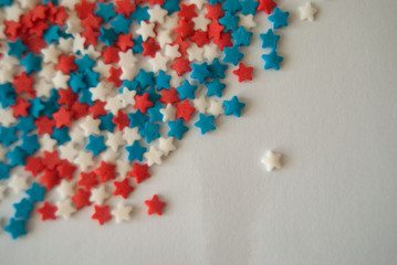 Easter theme confectionary stars background