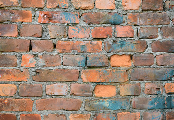 Fototapeta premium old red brick wall background