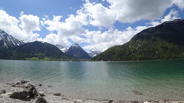 lake in mountains achensee austria tyrol (no filter)