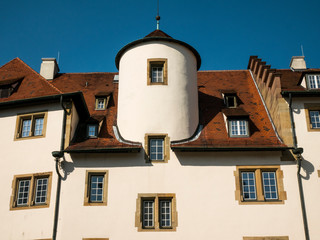 Germany Baden-Wuerttemberg Stuttgart Schiller-place old chancellery Schiller-monument street-cafe...