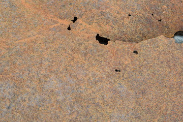 texture of rusty piece of sheet metal