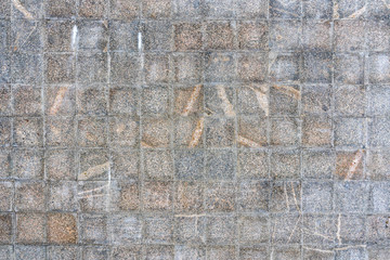 Grey tiles background. Classic tile wall texture for interior. Seamless texture. Pattern background.