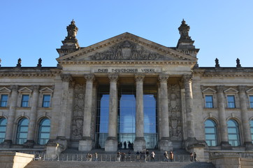 Fototapeta na wymiar The Reichstag in Berlin, Germany