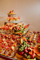 Sweet fruit table for special day