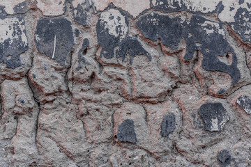 Texture, wall, concrete, it can be used as a background. Wall fragment with scratches and cracks