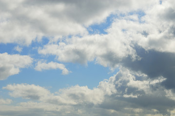 blue sky with clouds
