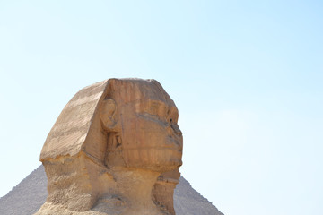 The Sphinx and the great Pyramid, Giza