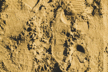 footprints in the sand