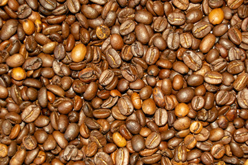 background texture of coffee beans