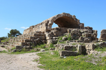 Romans ruins of the city of Salamis, near Famagusta, Northern Cyprus