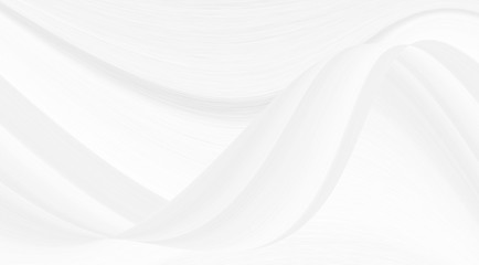 White trendy background with a smooth bend of lines and cosmic waves, illustration for a modern beautiful design. 3 d texture of festive gray sparkles, a pattern for wallpaper on the screen saver.