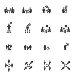 People Icons Vector , Person Work Group Team Vector Illustration